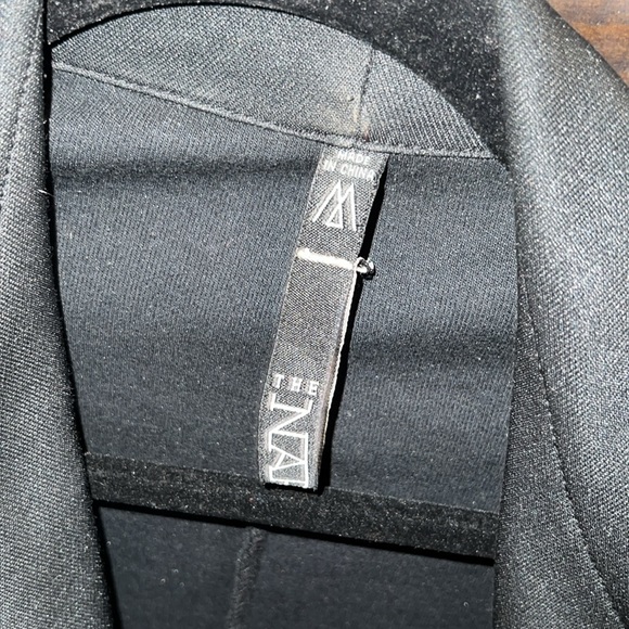 Sexy wide collar fashion jacket great for layering black, mens size medium - Picture 6 of 9